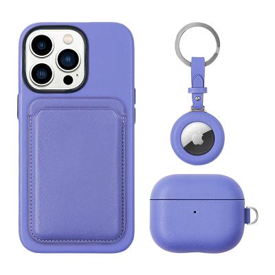 China For AirPods Pro Custom Luxury Designers Handcraft The Real Case Shockproof Smooth Leather For Airpod for sale