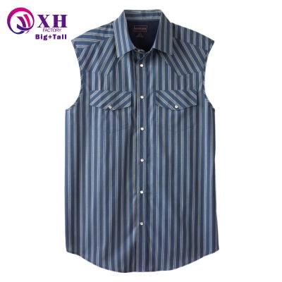 China Custom Gym Striped Breathable Quick Drying Tank Top Cotton Vest Viable Logo And Plaid Men Fishing Plus Size Man Vest for sale