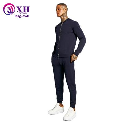 China High quality thermal custom logo mens tracksuit jacket and pants set simple loungewear plus size polyester tracksuit men for sale