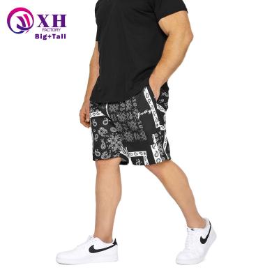 China Custom logo Anti-wrinkle high quality cotton men's sport 100% gym fishing beach shorts printing swimming plus size mens shorts for sale