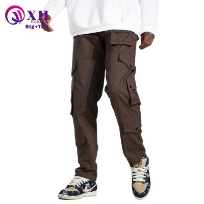 China Wholesale High Quality Viable Cargo Men's Street Casual Plus Size Casual Pants and Trousers Men's Canvas Pocket Pants for sale