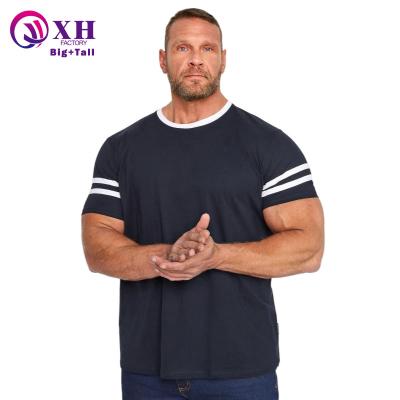 China Viable Wholesale Custom Logo Printing Simple Blank Black Casual O-neck Half Sleeve Street Sport Plus Size Customized Men's T-shirt for sale