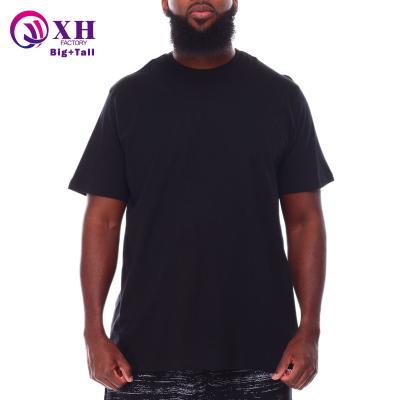 China Big and Big Viable Wholesale Custom 100% Custom Logo Cotton Summer Short Sleeve White Print Street T-Shirts Sport Plus Size Men's T Shirt for sale