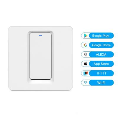 China Home Automation System Wall Button Mechanical Smart Light Tuya Zigbee Switch No Neutral With Alexa And Google Home for sale