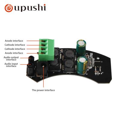 China Oupushi Plastic Blue Tooth 5.0 Tooth Power Amplifier Digital Panel Reverse Connection Protection for sale