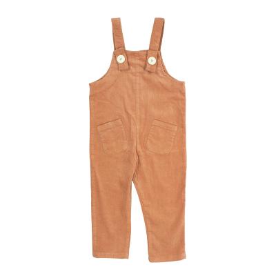 China Solid anti-pilling suspender pants+baby jumpsuit rompers new design package for sale