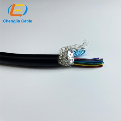 China Pure Copper Conductor Small Flexible Kvvrp Industrial Control Cable 12X0.2Mm2 With Screw Ends for sale