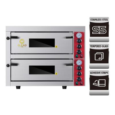 China Pizzabakoven apparatuur 115 kg Elektrische commerciële bakoven Marmer/roestvrij staal basis Te koop