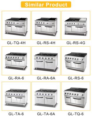 China 800×900×850 70 Commercial Kitchen Cooking Equipment with Power Supply LPG/NG 24 for sale