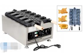 China Commercial Baking Equipment 1.6KW Electric Waffle Maker for Fish shaped Waffles 220-240V/50-60HZ à venda