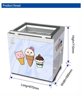 China Ventilated Industrial Cold Storage / Industrial Chiller Units with Smart Gelato Ice Cream Showcase Te koop