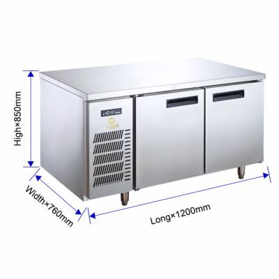 China 0℃-5℃ Electric Stainless Steel Restaurant Worktable Refrigerator for Storage and Cooling for sale