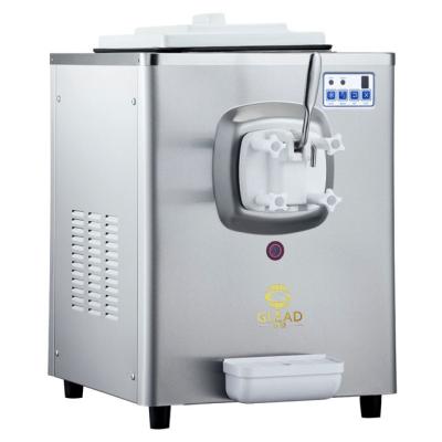 China 1.6L Freezing Tank Soft Ice Cream Machine with 5L Hopper 220-240V Voltage 100-150 Cups per Hour Te koop