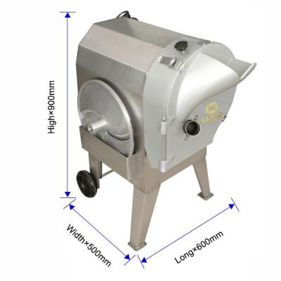 China Stainless Steel Professional Vegetable Cutter With 1.5kw Power For Commercial Grade Slicing Capacity en venta