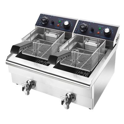 中国 Compact Double-screen Fryer Food Production Line Equipment For Smaller Kitchens Fryer 販売のため