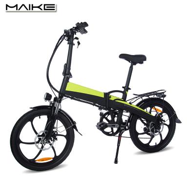 China Maike e-bike T1 folding bike 20inch 48v unisex bicycles china bicycles 250w e-bike for sale