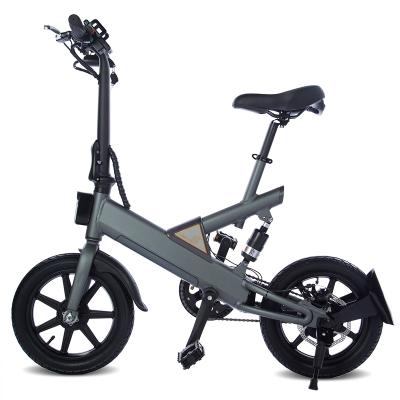 China Maike Unisex T2 36v 14 Inch Folding Electric Bike 250w Electric Bicycles For Adults for sale