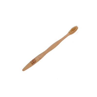 China OEM Logo Hotel Adult Disposable Bamboo Handle Disposable Toothbrush for sale