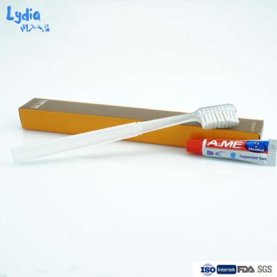 China Hotel disposable disposable toothbrush and toothpaste for sale