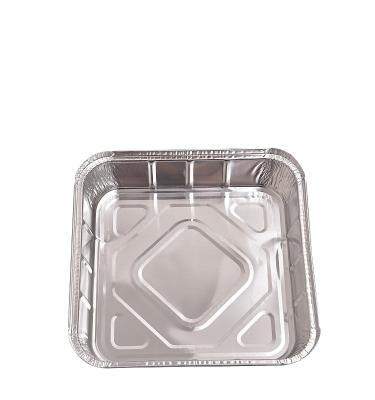 China 9*9 Inch 24*24 Cm Square Eco-friendly Foil Disposable Pans Heavy Duty for sale