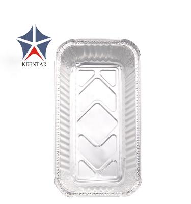 China Rectangle Bread Cake Aluminum Foil Container , Bread Filters Eco - Friendly Bakig Trays Container Food Packaging 0.05mm Blister 1000pcs/ctn for sale