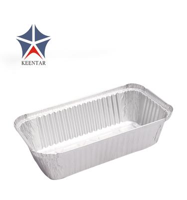 China Eco - Friendly Rectangle Aluminum Bread Pans Bakig Foil Trays , Baking Bread Loaf Pan for sale