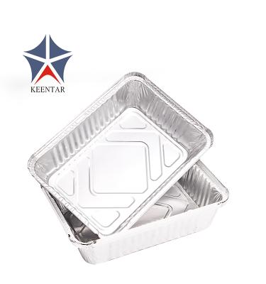 China Food Container Aluminum Foil Eco-friendly F-3 With Pakistan Food Packaging Food Storing Retangle 0.083mm OEM Eco-friendly 500pcs/carton 1100ml for sale