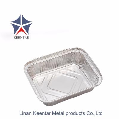 China High Quality Large Rectangular Disposable Aluminum Foil Food Takeout Pan for sale