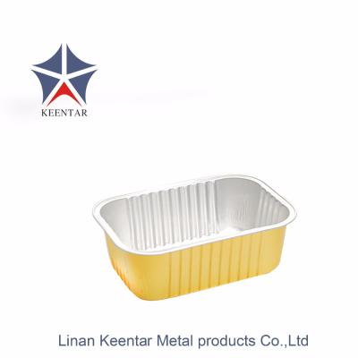 China Eco Friendly Airline No Crease Color Aluminum Foil Containers for sale