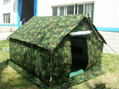 China Polyester waterproof canvas military tents with doors and windows for outdoor for sale