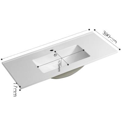 China Modern Ento bathroom above cabinet slim edge basin for sale