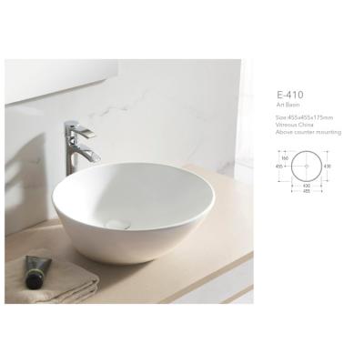 China ENTO Modern White Ceramic Rounded Square Porcelain Wash Hands Art Basin for sale