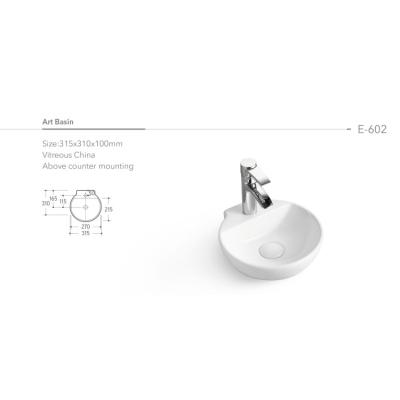 China Modern White Art Wash Porcelain Basin Sink Fancy Rectangle Art Basin Good Quality Pure White Bathroom for sale