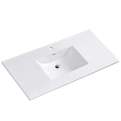 China Modern 22 Inch Width Hot New Products USA Certificate UPC Bathroom Sink Cabinet Ceramic Basin From China for sale