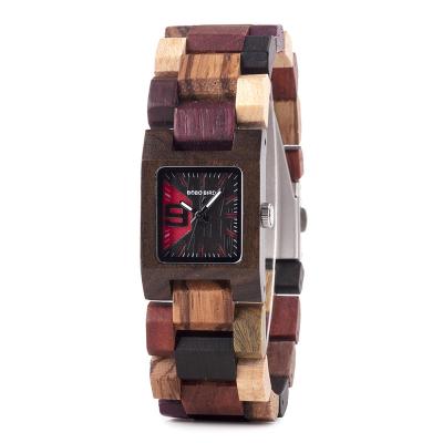 China Chronograph Custom Your Own Logo BOBO BIRD Handcrafted Wholesale Wooden Watches Special Design With Sandal Wood for sale