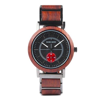 China Hot Selling Unique Chronograph BOBO BIRD Watch Wooden Factory Couples Watches Brand Your Own Watches For Men for sale