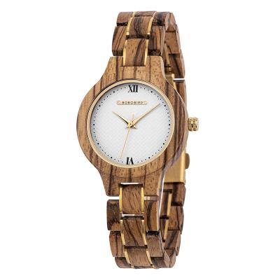 China Non-Specific BOBO BIRD Ladies Watches Quartz Watches For Women Wood Strap Customize Gift Dropshipping OEM for sale