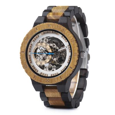 China Big Size BOBO BIRD Brand Non-Specific Luxury Automatic Mens Watches Skeleton Mechanical Movement for sale