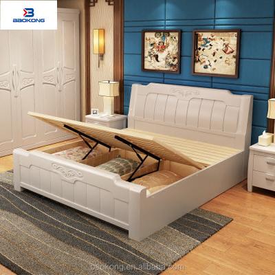 China Furniture Solid Wood Hydraulic Bed For Bedroom Furniture for sale