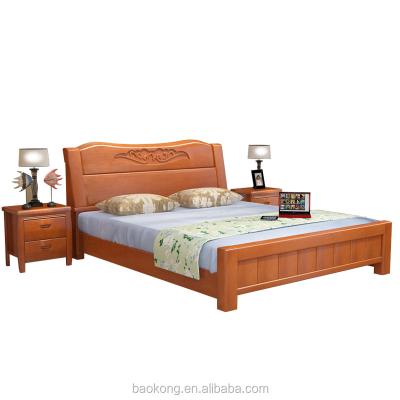 China Durable Luxury Solid Wood Hand Carved Bed for sale