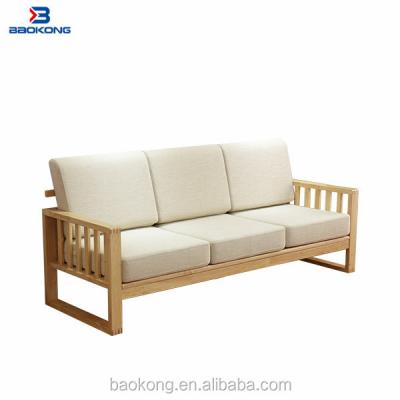 China New Model 3 Seat Sofa Sectional Solid Wood Frame Fabric Corner Sofa for sale