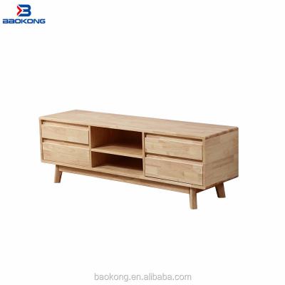 China Popular Solid Wood Latest 4-Drawers TV Stands Modern Mobile Furniture for sale