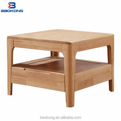 China Modern Design Small Solid Wood Table Living Room Square Solid Wood Corner Coffee Table for sale