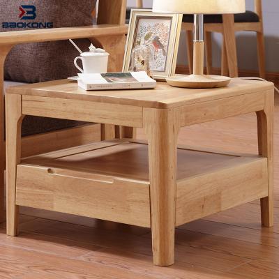 China Sofa Wooden Side Table Modern Solid Wood Living Room Corner Table Design for sale