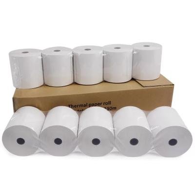 China 60Gsm Size 80 x 80 Regester Cash Paper Roll 80mm Printing Heat Sensitive Plastic 80 x 80 Core Heat Sensitive Paper for sale