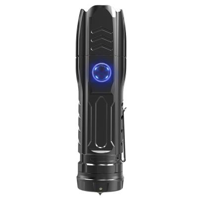 China Convenient P90 Tactical Aluminum Led Torch , Zoomable Torch , Weather Resistant Charging LED USB Rechargeable for sale