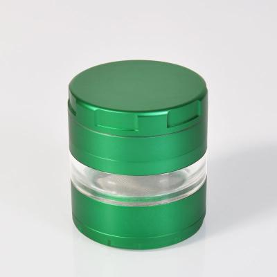 China CNC Sharp Teeth Smoking Accessories Herb Grinder Custom Logo 4 Layer Manual Tobacco Grinder Grinder for sale