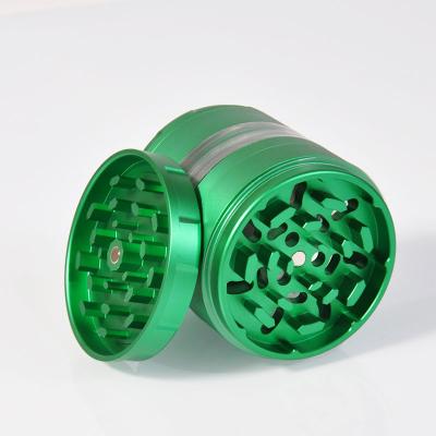 China New 4 Layers Aluminum Tobacco Herb Grinder Sharp Teeth CNC Smoking Grinder Design for sale