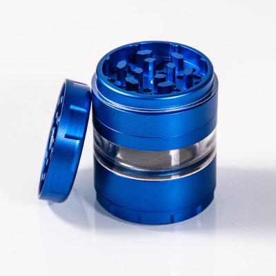 China New Product Wholesale Sharp Colorful Teeth Cnc Portable Smoking Accessories Tobacco 4 Parts Herb Grinder OEM for sale