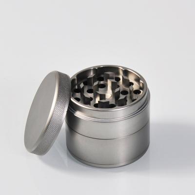 China CNC Sharp Teeth Excellent Quality Printed Logo 4 Layers Aluminum Manual Herb Smoking Grinder Accessories Grinder Herb for sale